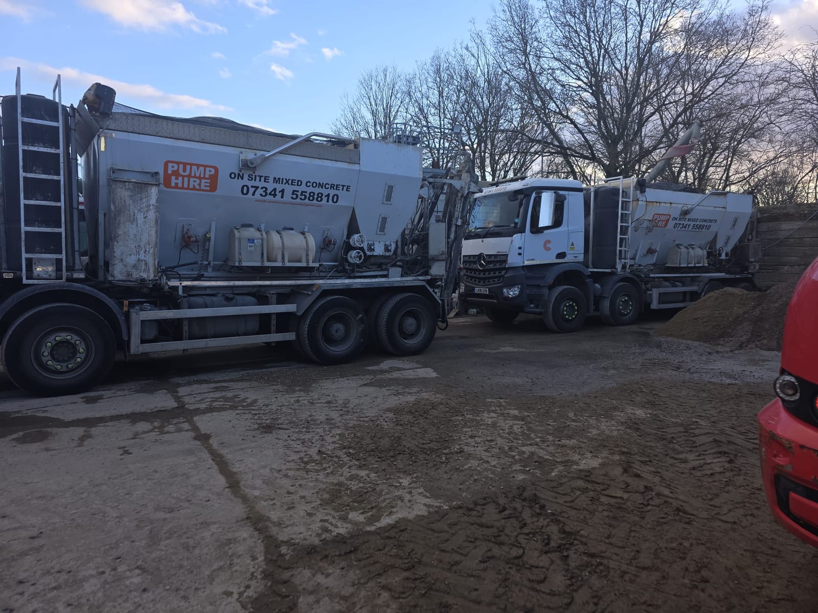 Concrete pumping for foundations
